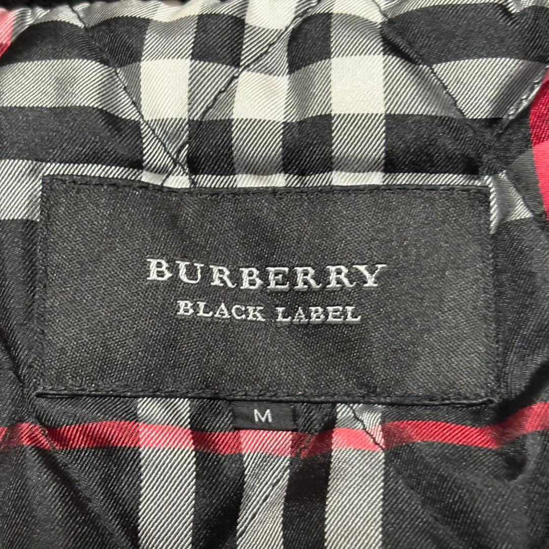 美品 バーバリー ブラックレーベル モッズコート ノバチェック タヌキファー