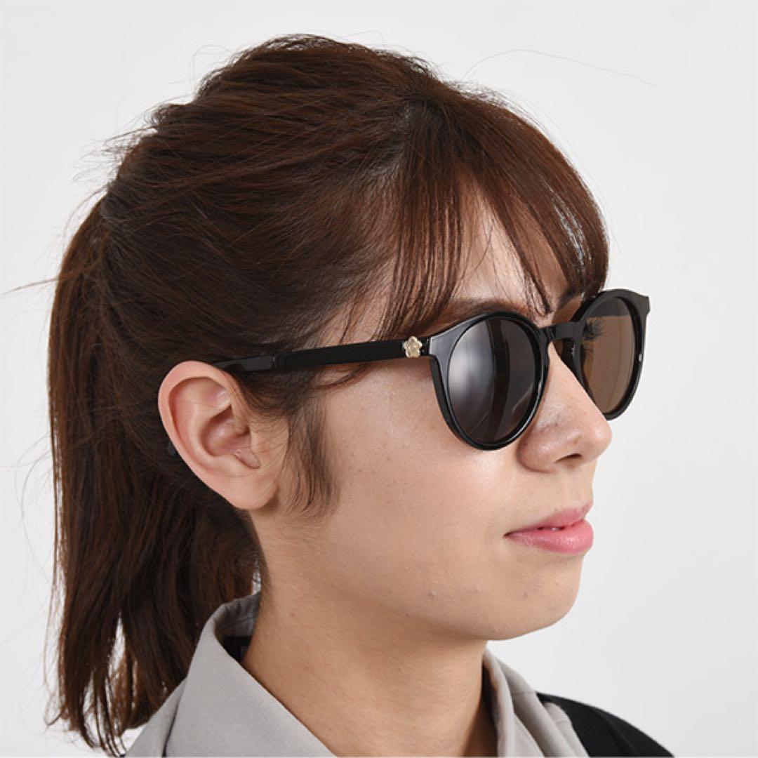 マリークワント サングラス コンパクトサングラス 完売品 折り畳み ブラック