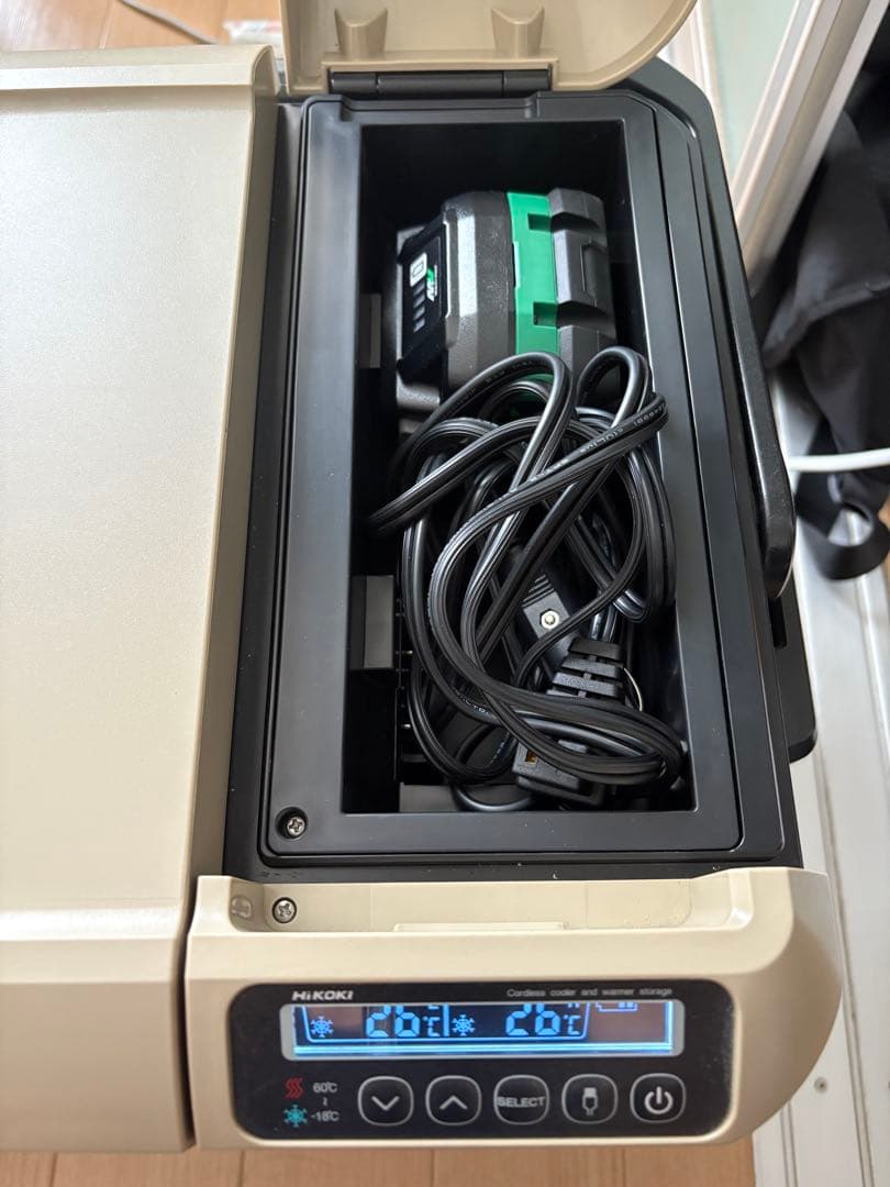 動作保証 HIKOKI ハイコーキ コードレス冷温庫 UL18DD ベージュ