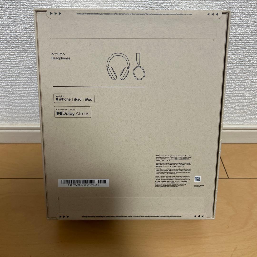 【新品未開封】 Sonos Ace ブラック ワイヤレスヘッドホン