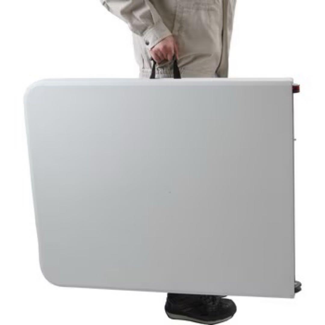 ビート様中古四台 業務用 折りたたみ作業テーブル 180cm 持ち手付 鎌倉引取