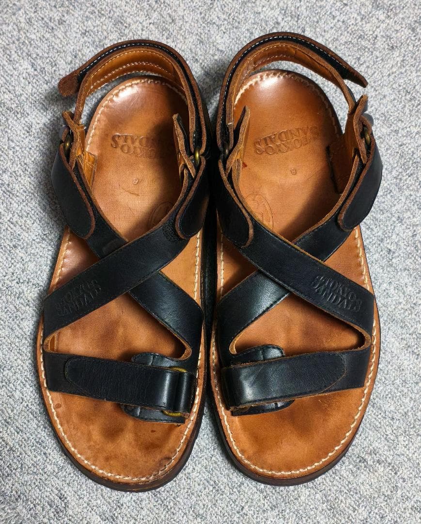 S*D様 TOKYO SANDALS/東京サンダル Xストラップ レザーサンダル