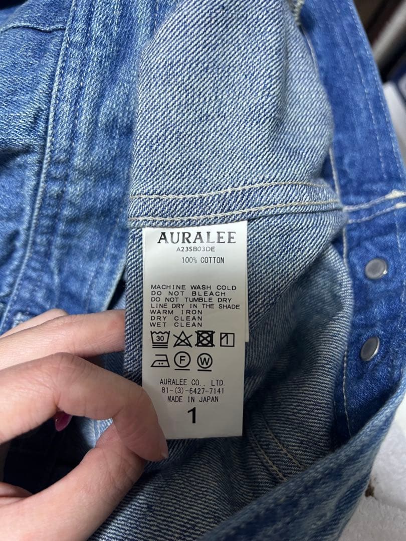 【美品】AURALEE デニムジャケット サイズ1