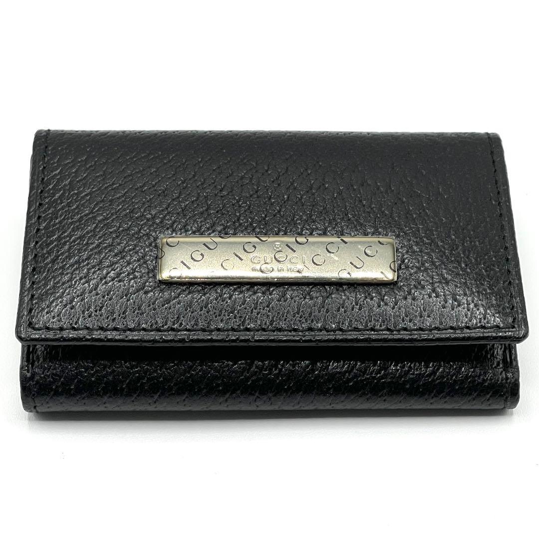 ✨未使用✨GUCCI グッチ レザー 6連 キーケース 黒 ユニセックス