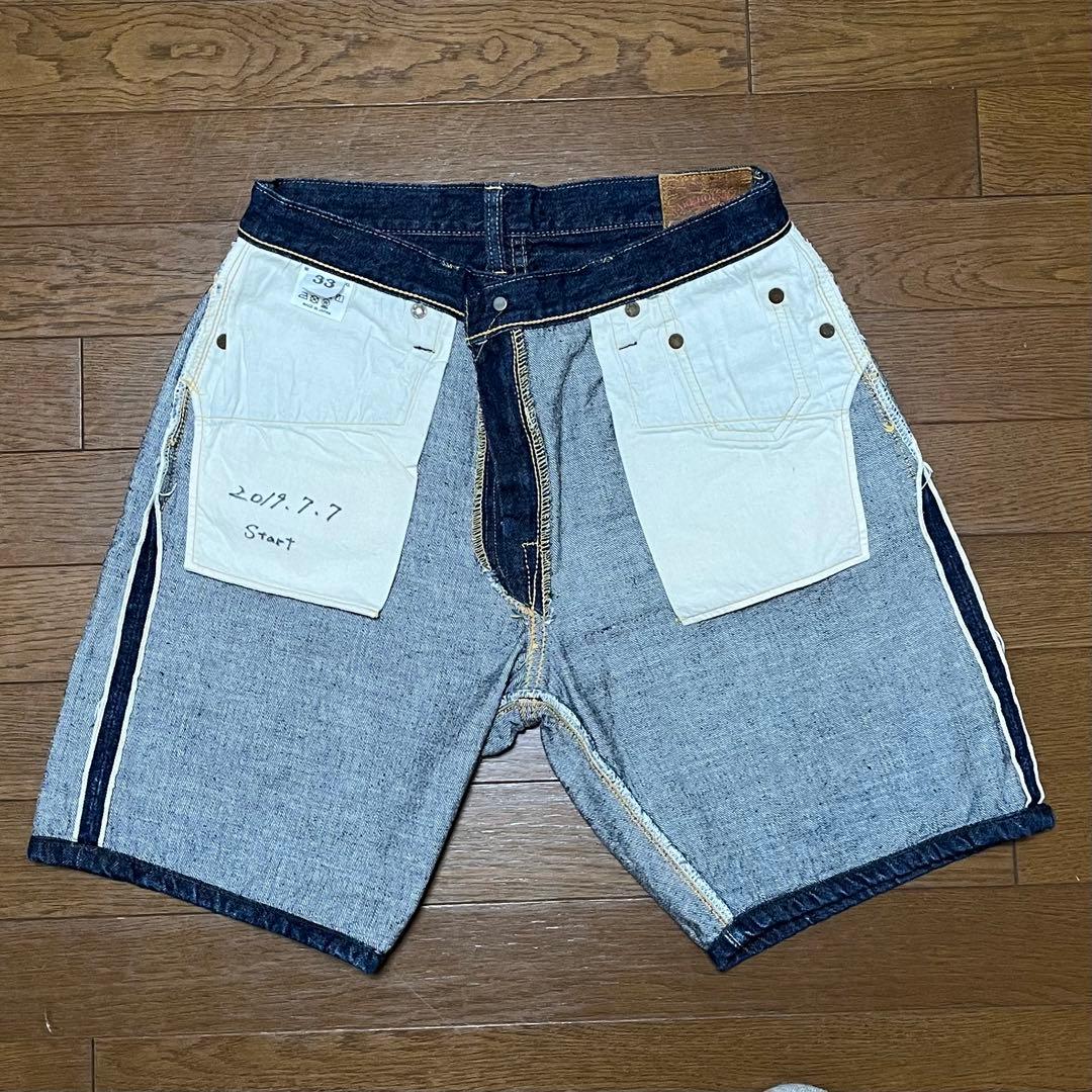 WAREHOUSE Lot DD-1550 デニムショーツ 33インチ