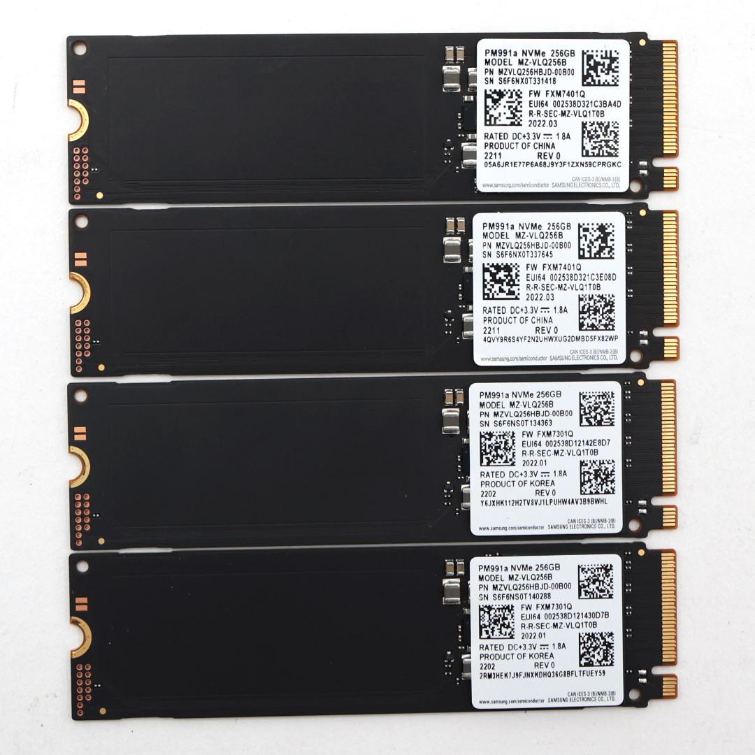 PM991a NVMe 256GB M.2 SSD 4枚セット【③0121】