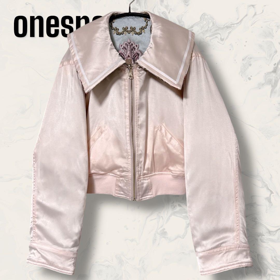 onespo NOBLE KITTEN 刺繍 ブルゾン & パンツ セットアップ