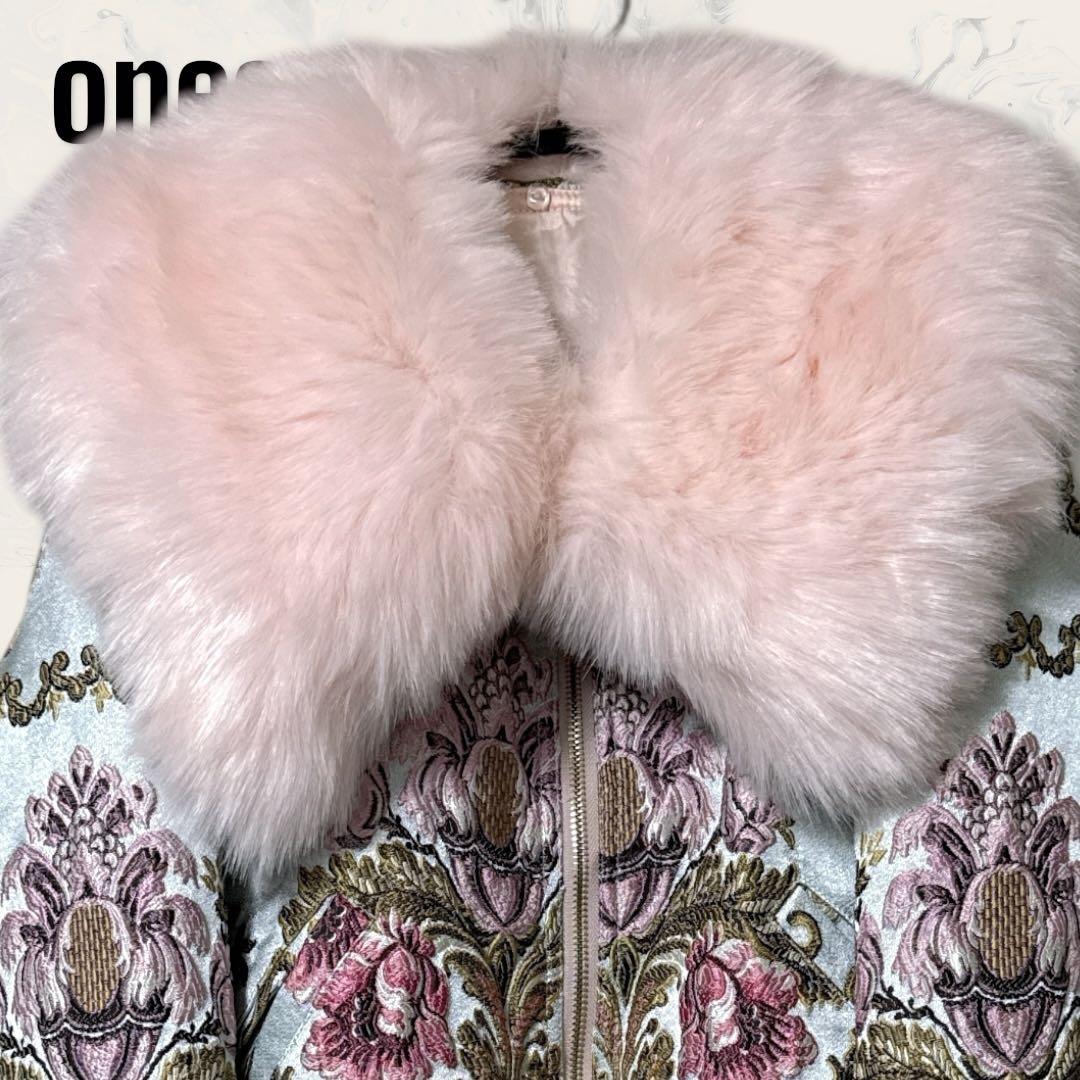 onespo NOBLE KITTEN 刺繍 ブルゾン & パンツ セットアップ