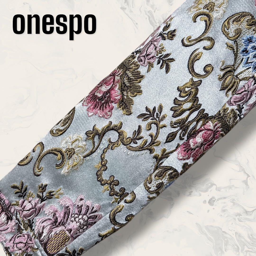 onespo NOBLE KITTEN 刺繍 ブルゾン & パンツ セットアップ