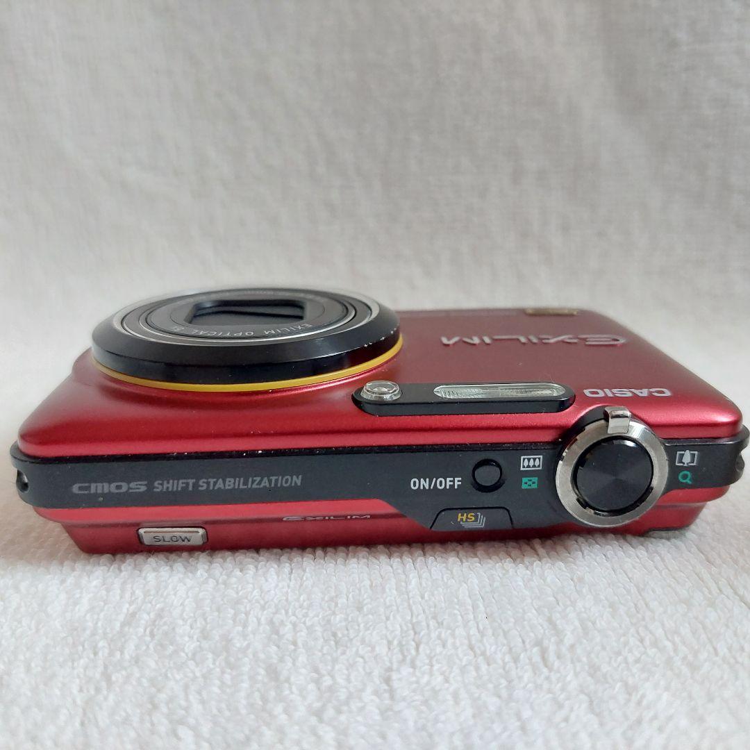 美品 CASIO コンパクトデジタルカメラ EXILIM EX-FC160S 赤