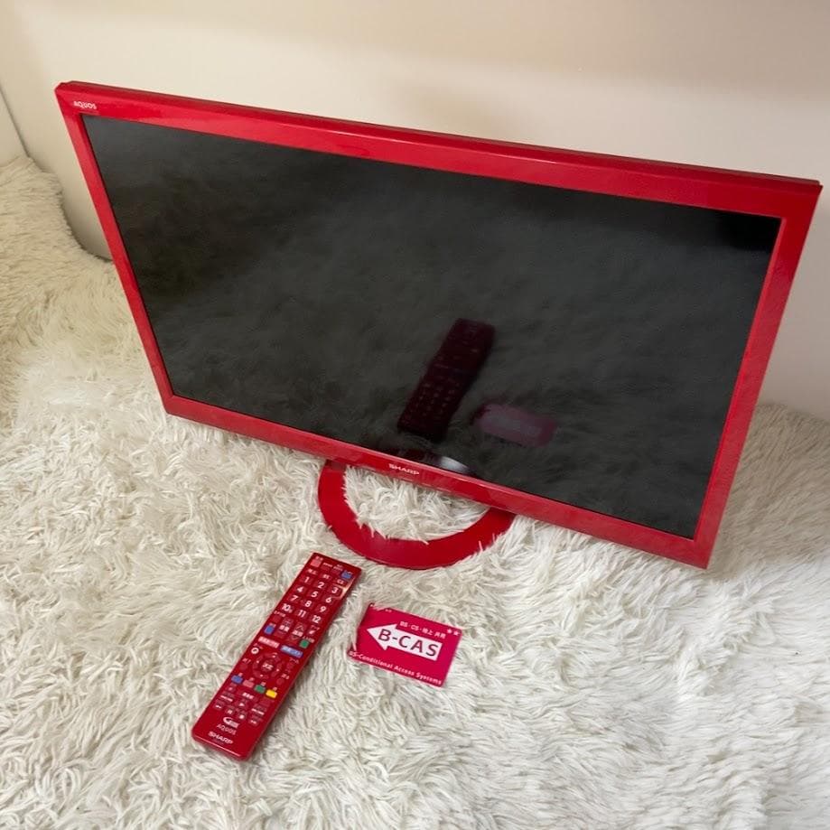 希少な赤！ LC-24K40 SHARP 液晶テレビ AQUOS 2017年製
