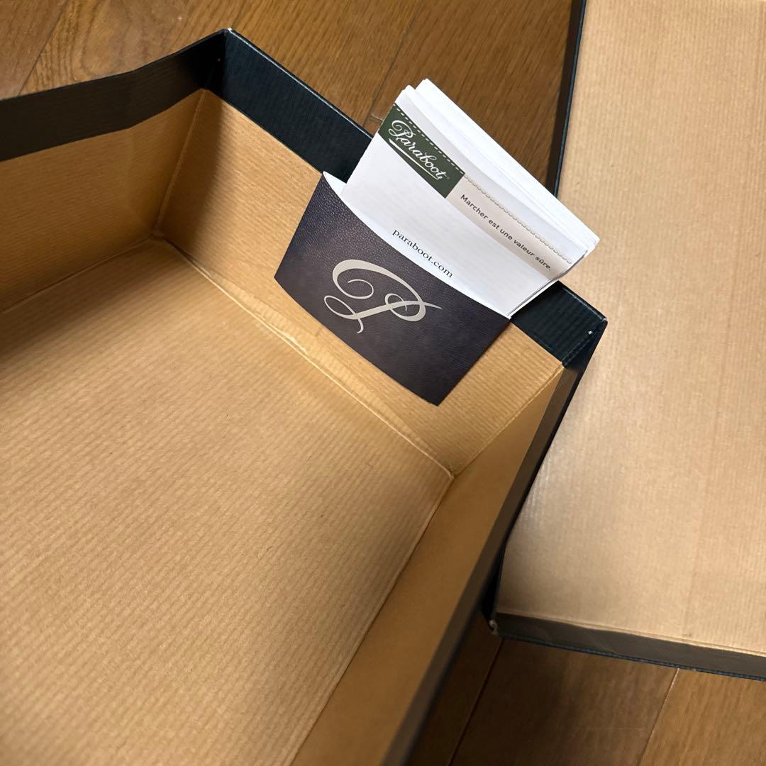 パラブーツ　UK4.5 ミカエル　白　ラビットファー　別注カラー