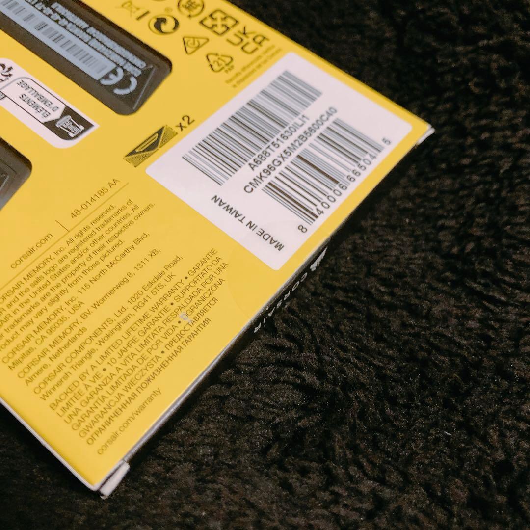 CORSAIR DDR5 96GB（48GB×2） メモリ