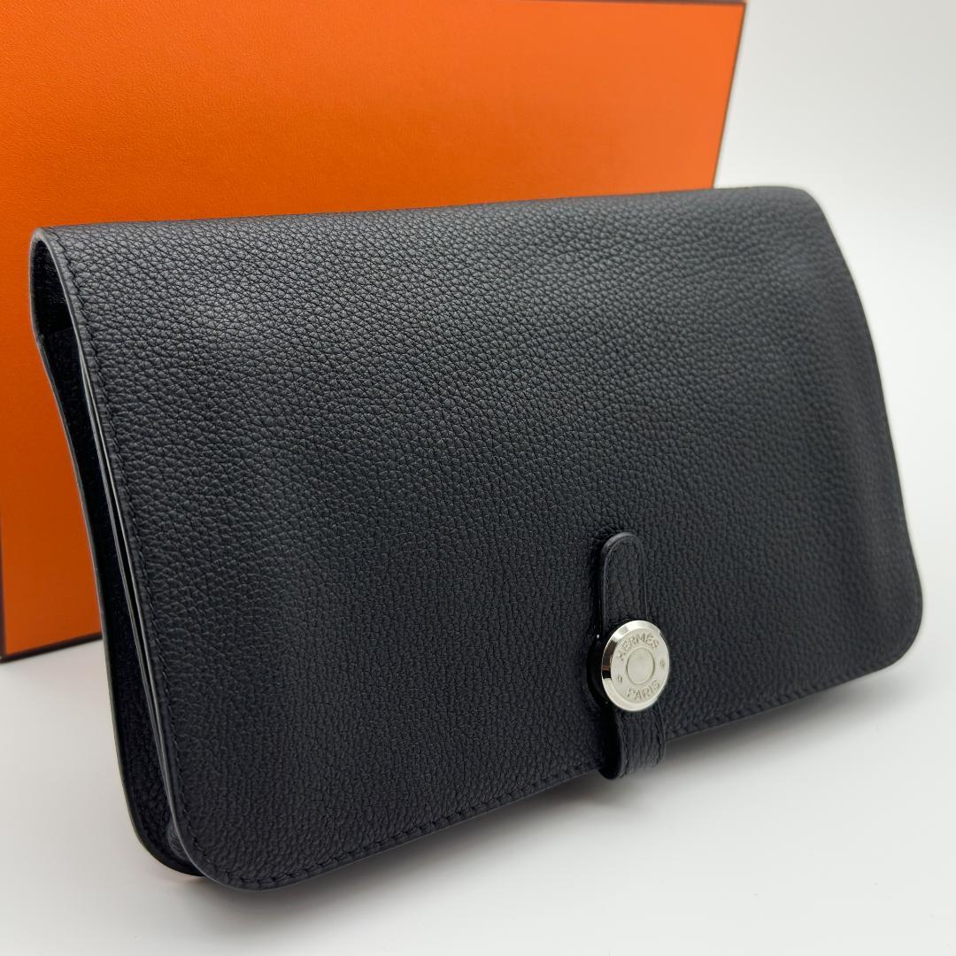 【超極美品】HERMES エルメス　ドゴン　ウェストポーチ　黒 財布