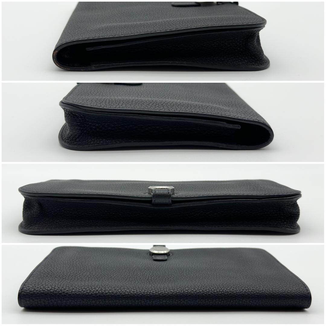 【超極美品】HERMES エルメス　ドゴン　ウェストポーチ　黒 財布