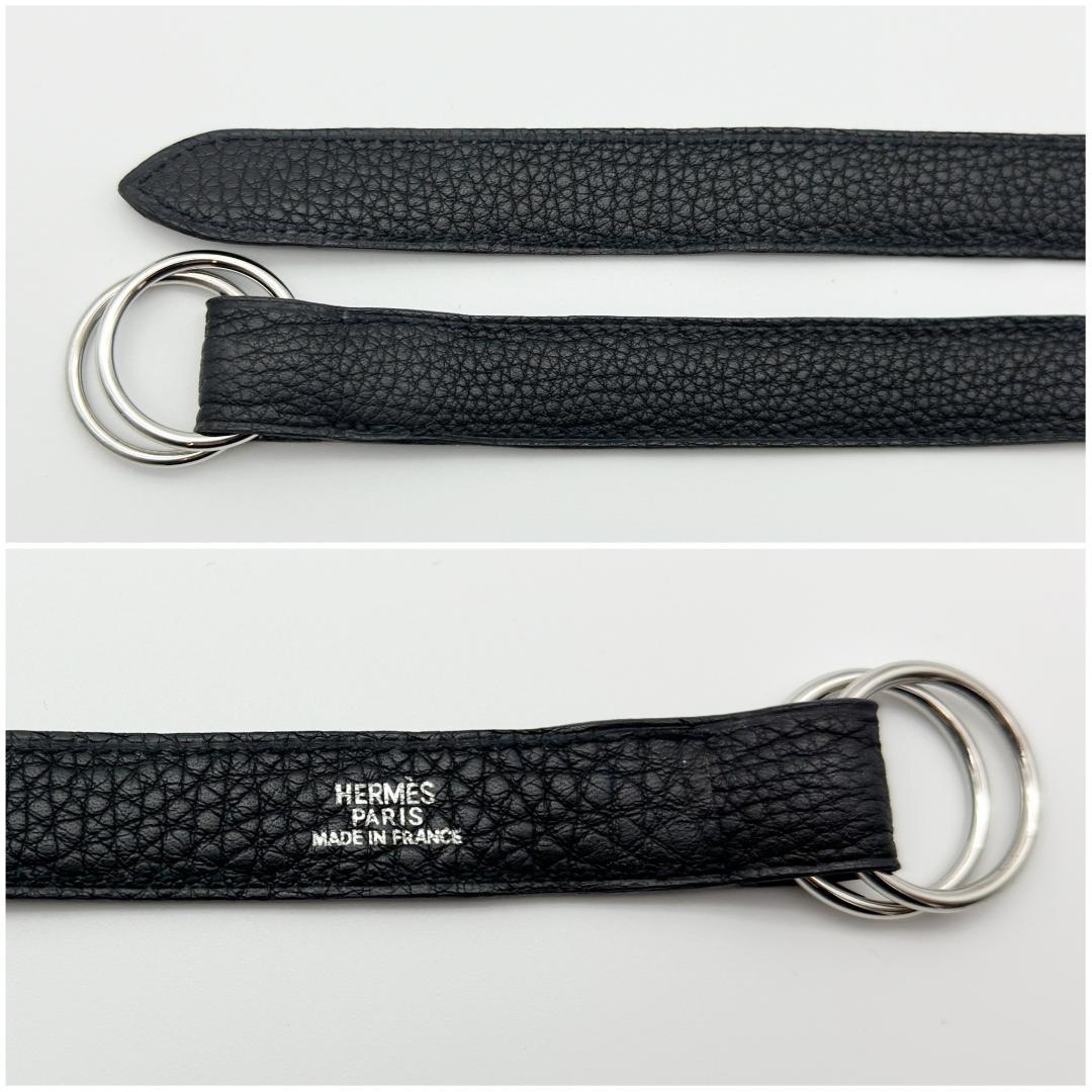 【超極美品】HERMES エルメス　ドゴン　ウェストポーチ　黒 財布