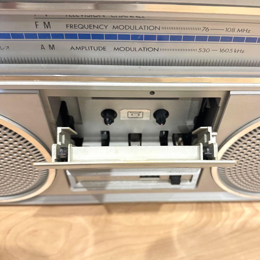 【動作品】 Victor RC-555 昭和銘機　ラジカセ カセットデッキ