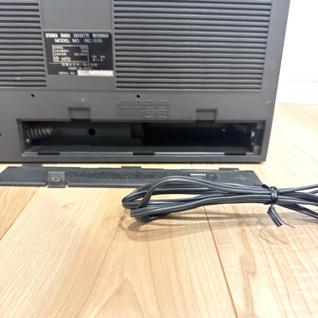 【動作品】 Victor RC-555 昭和銘機　ラジカセ カセットデッキ