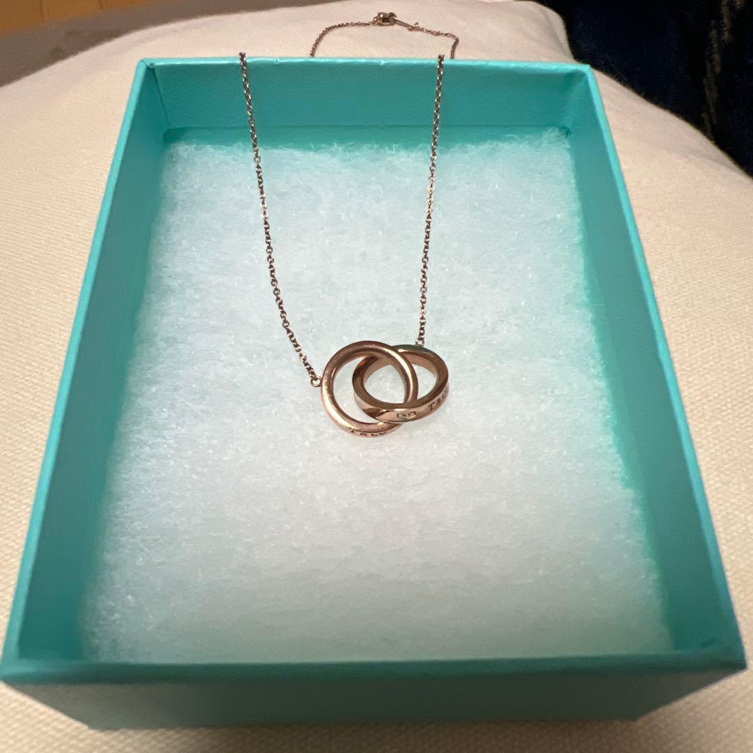 極美品レア　ティファニー 1837 インターロッキング ネックレス メタル