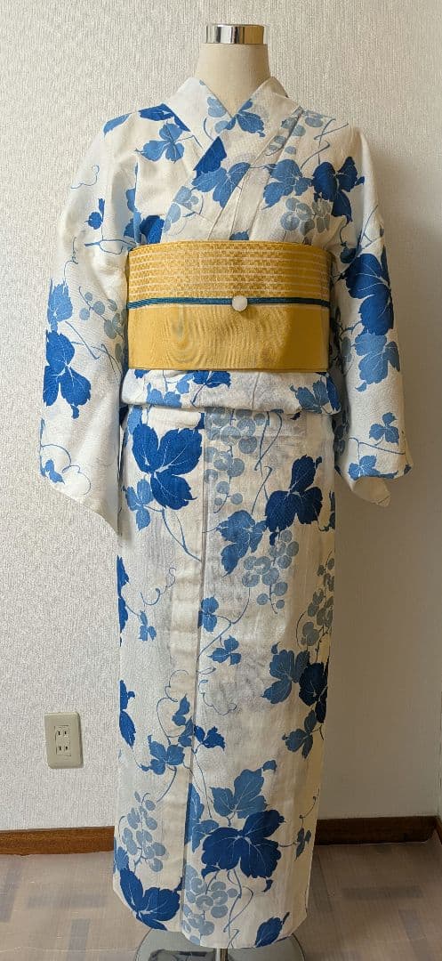 新品　ブランド浴衣　変わり織り