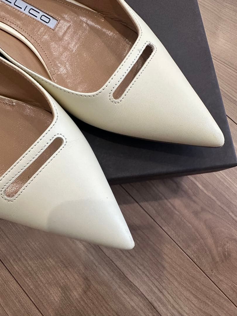 【美品】ペリーコ　PELLICO フラットシューズ　オフホワイト　36.5