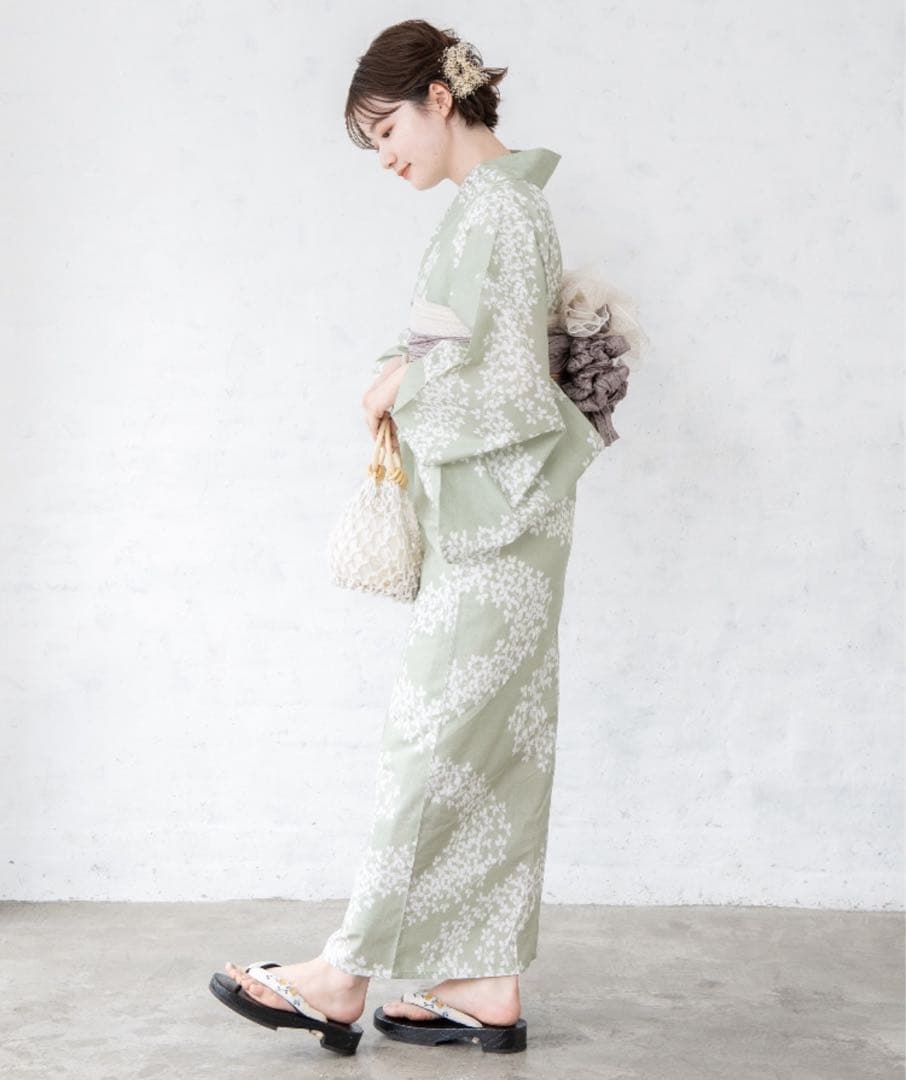 ☆ゆかた館グレース☆こだわり浴衣5点セット Mサイズ