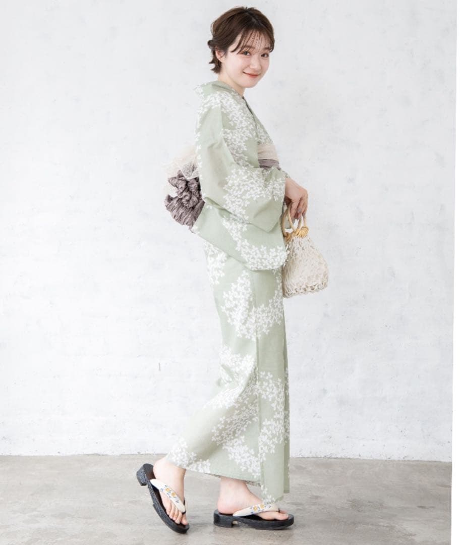 ☆ゆかた館グレース☆こだわり浴衣5点セット Mサイズ