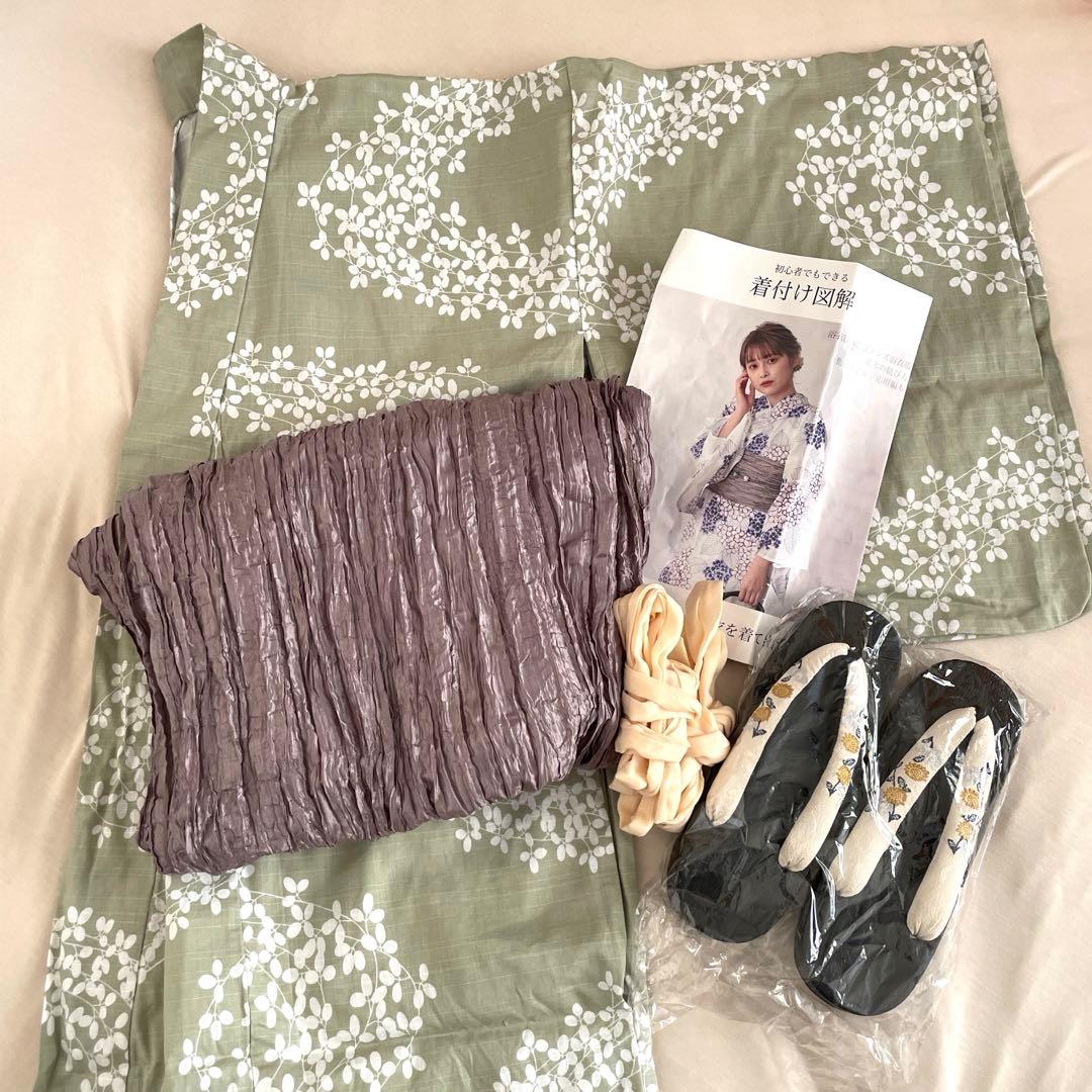 ☆ゆかた館グレース☆こだわり浴衣5点セット Mサイズ