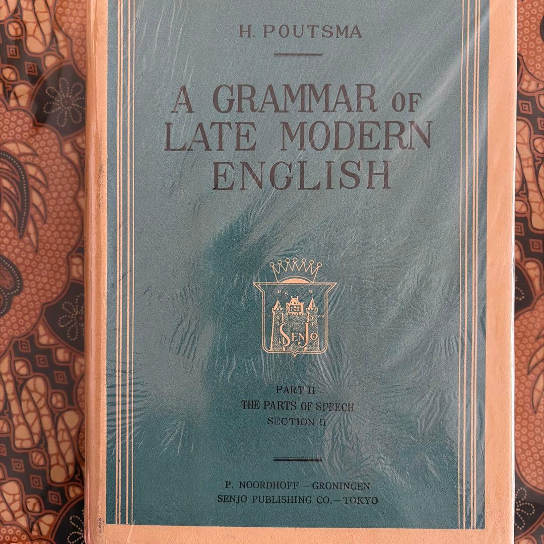 洋書 A GRAMMAR of LATE MODERN ENGLISH