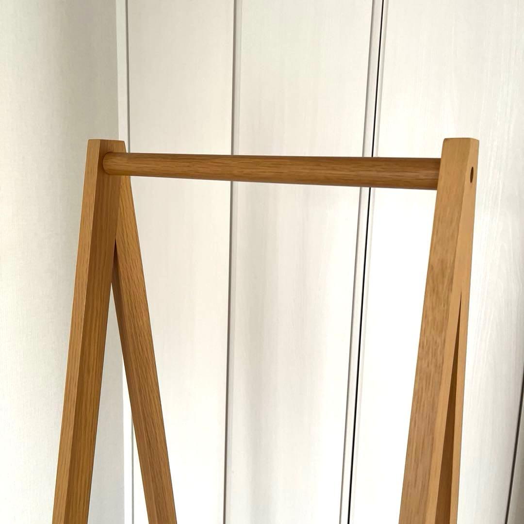 無印良品 木製ハンガーラック　オーク材　※廃盤品