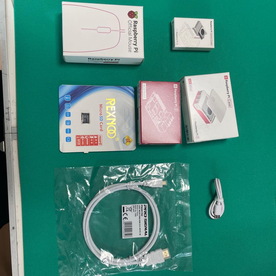 Raspberry Pi 5 4GB 7品セット