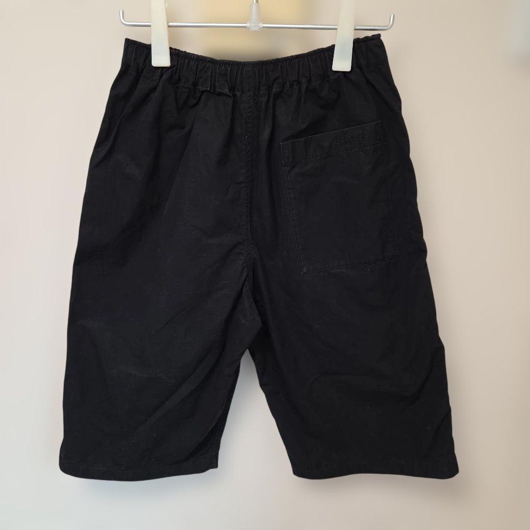 タグ有り【BALENCIAGA】サイドラインショートパンツ　ブラック　サイズ46
