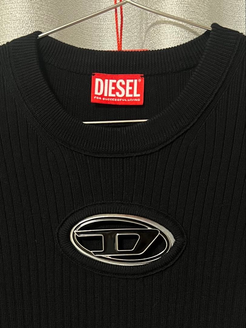 ディーゼル　diesel ニットワンピ　ニット　長袖　リブ　トップス　Tシャツ