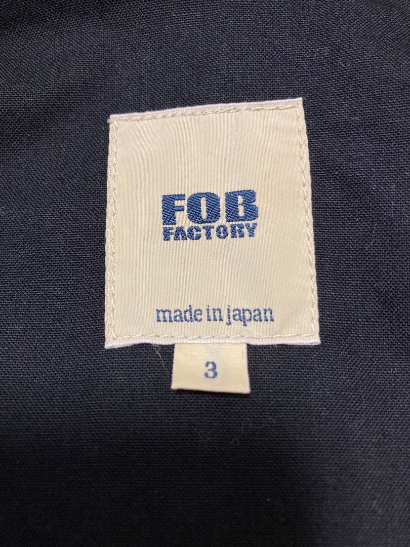 FOB FACTORY ライディングジャケット モールスキン ネイビー