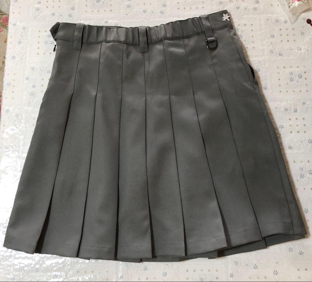 グレー プリーツスカート New Era