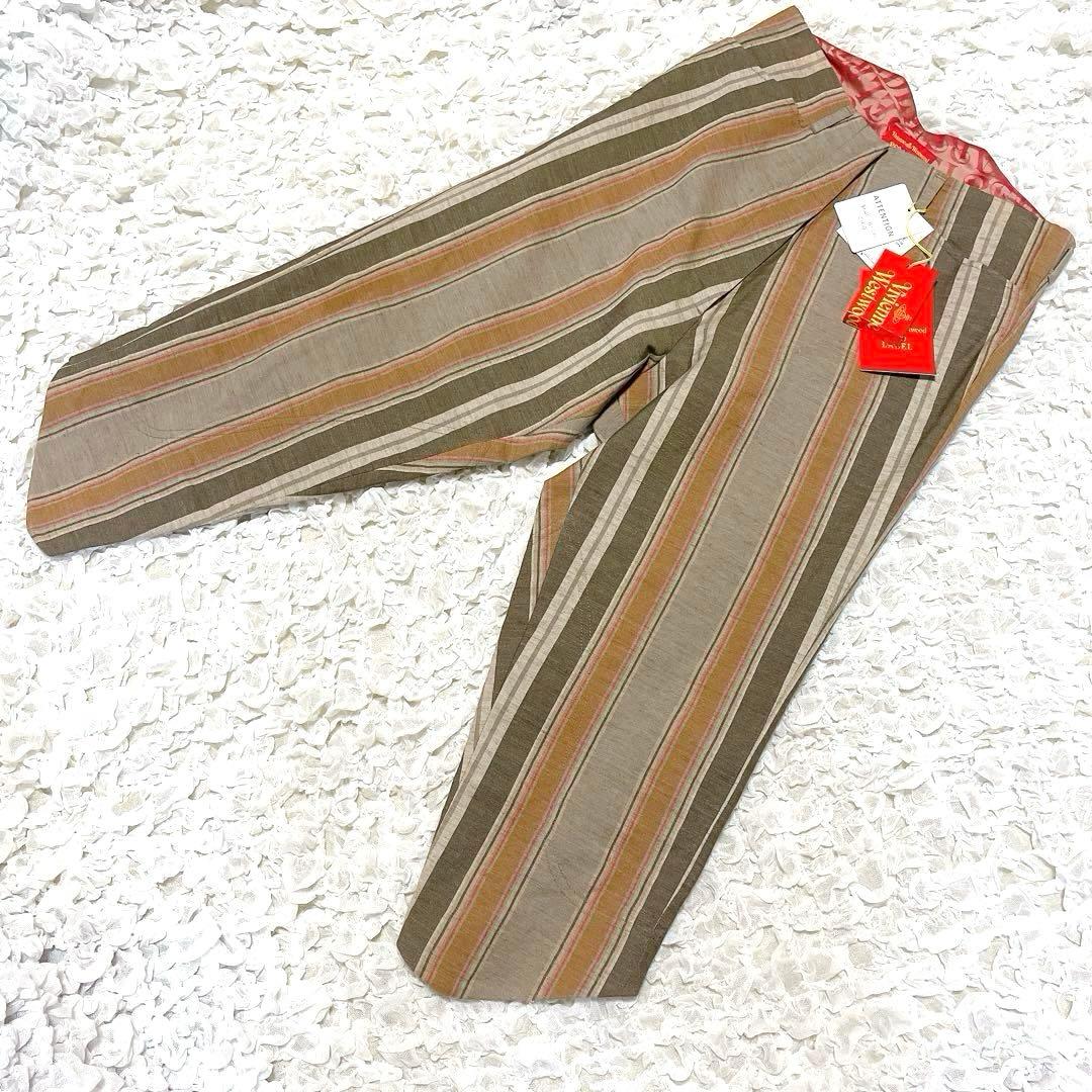 新品 ヴィヴィアン ウエストウッド レッドレーベル リネン サルエルパンツ 派手