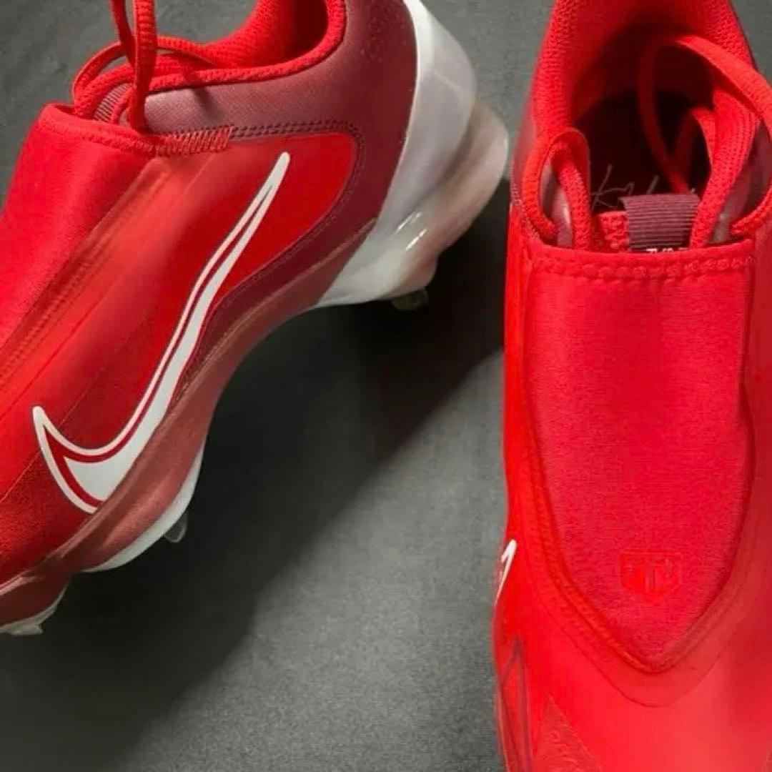 【即発送】NIKE／フォースズームトラウト8プロ／野球スパイク／27cm／レッド