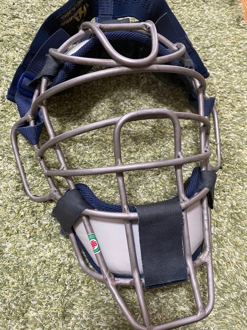 ハタケヤマ 大人用軟式キャッチャー防具セット ネイビー/Sグレー