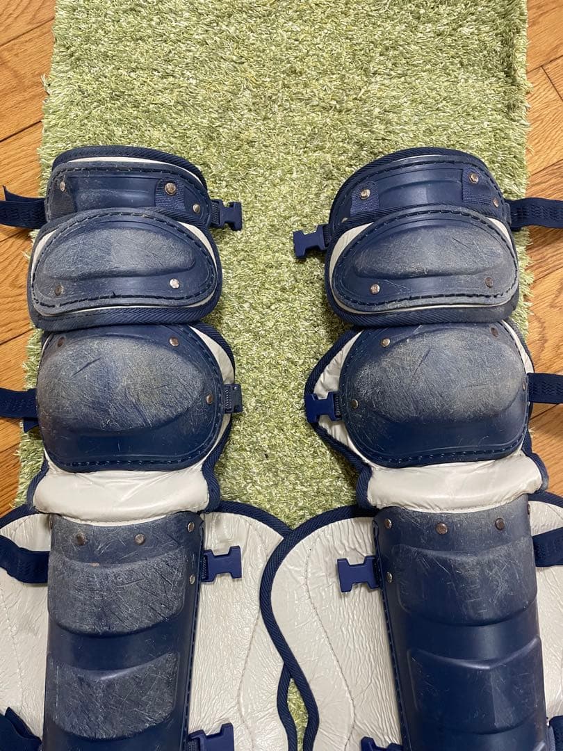 ハタケヤマ 大人用軟式キャッチャー防具セット ネイビー/Sグレー