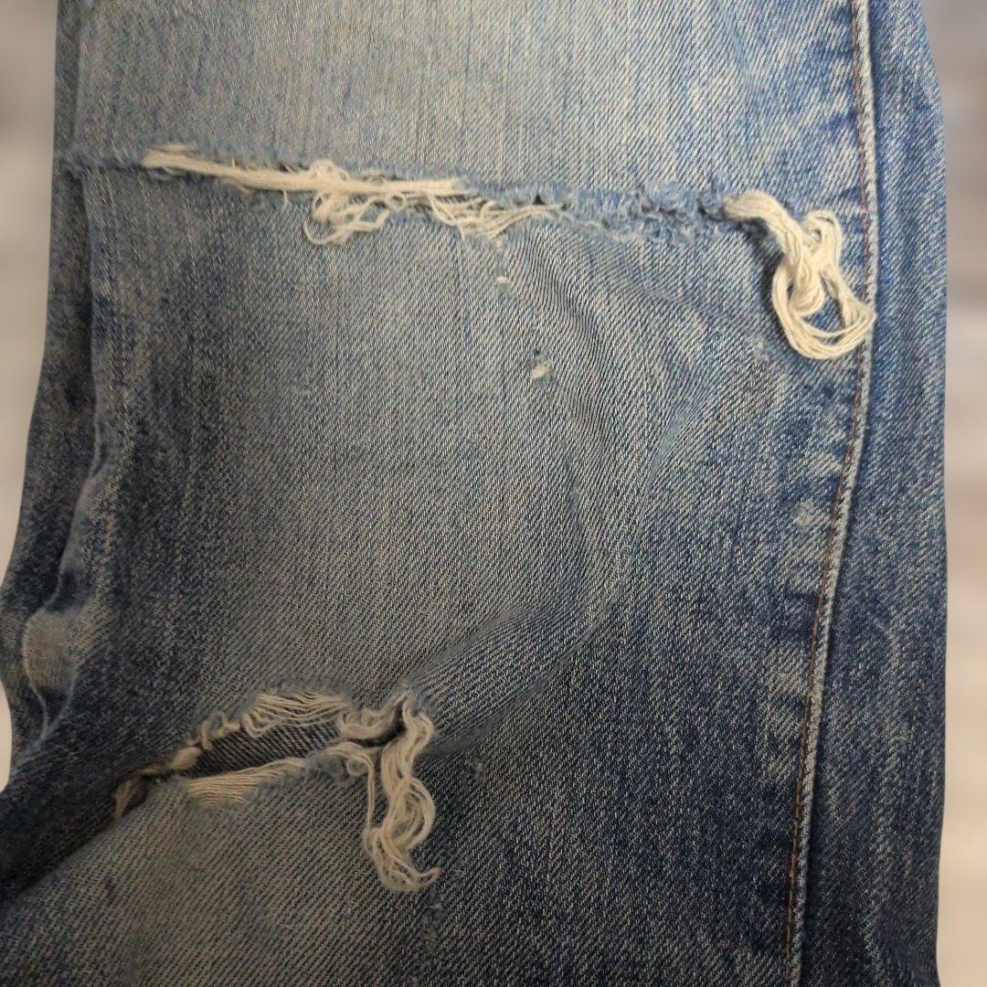 リーバイス　66前期　ダメージ大きい