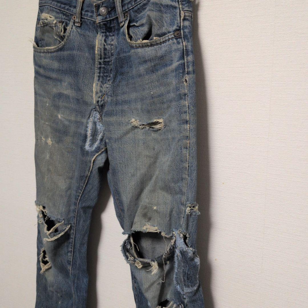 リーバイス　66前期　ダメージ大きい