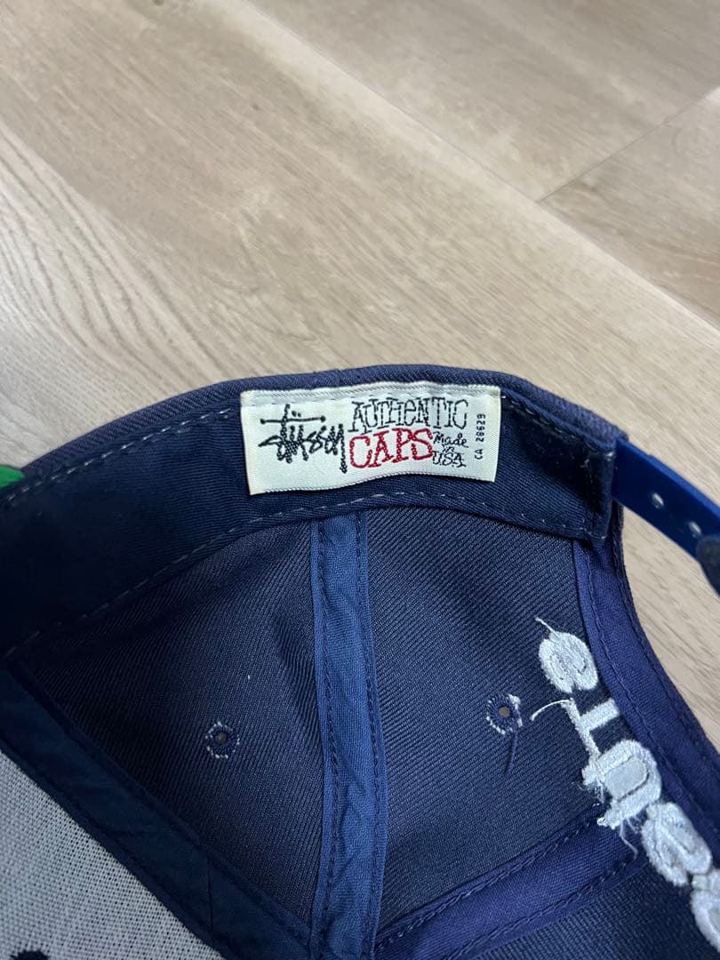old stussy 90s ベースボールキャップ シャネルロゴ USA製