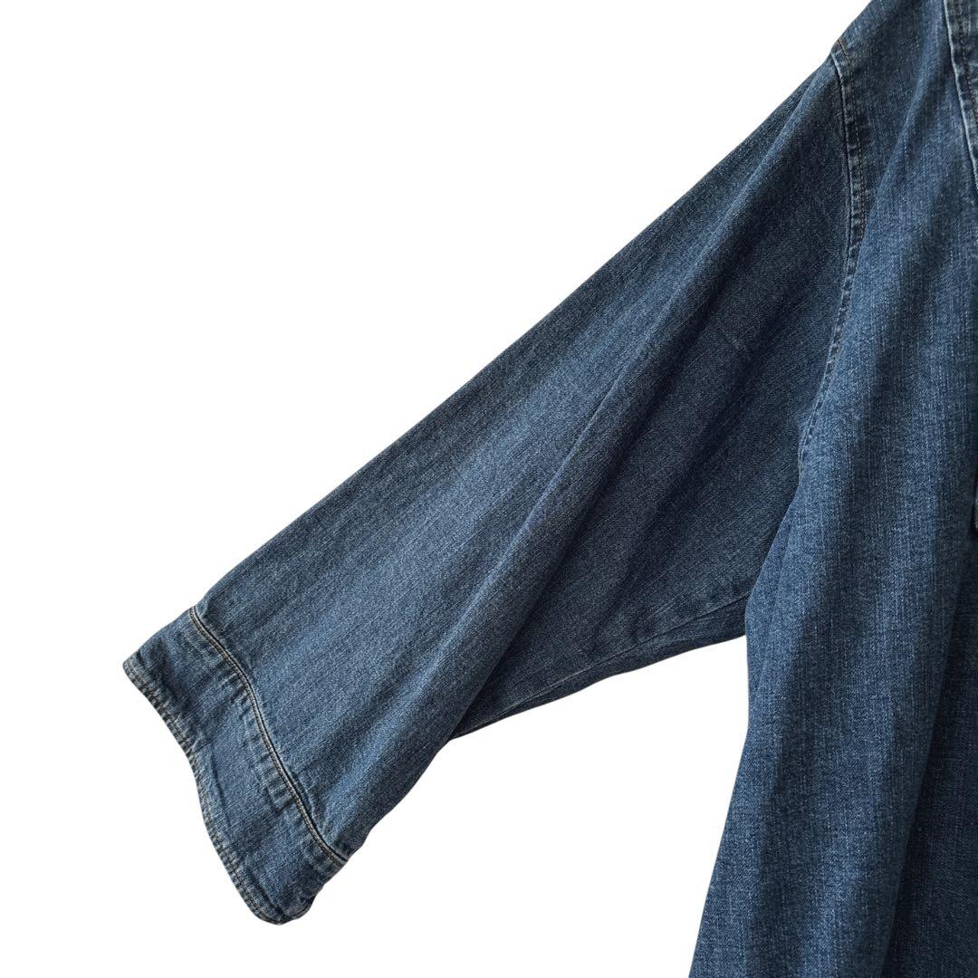 K*1様 タグ付✨ クロスアンドクロス デニムカフタンワンピース （2） ハグオ