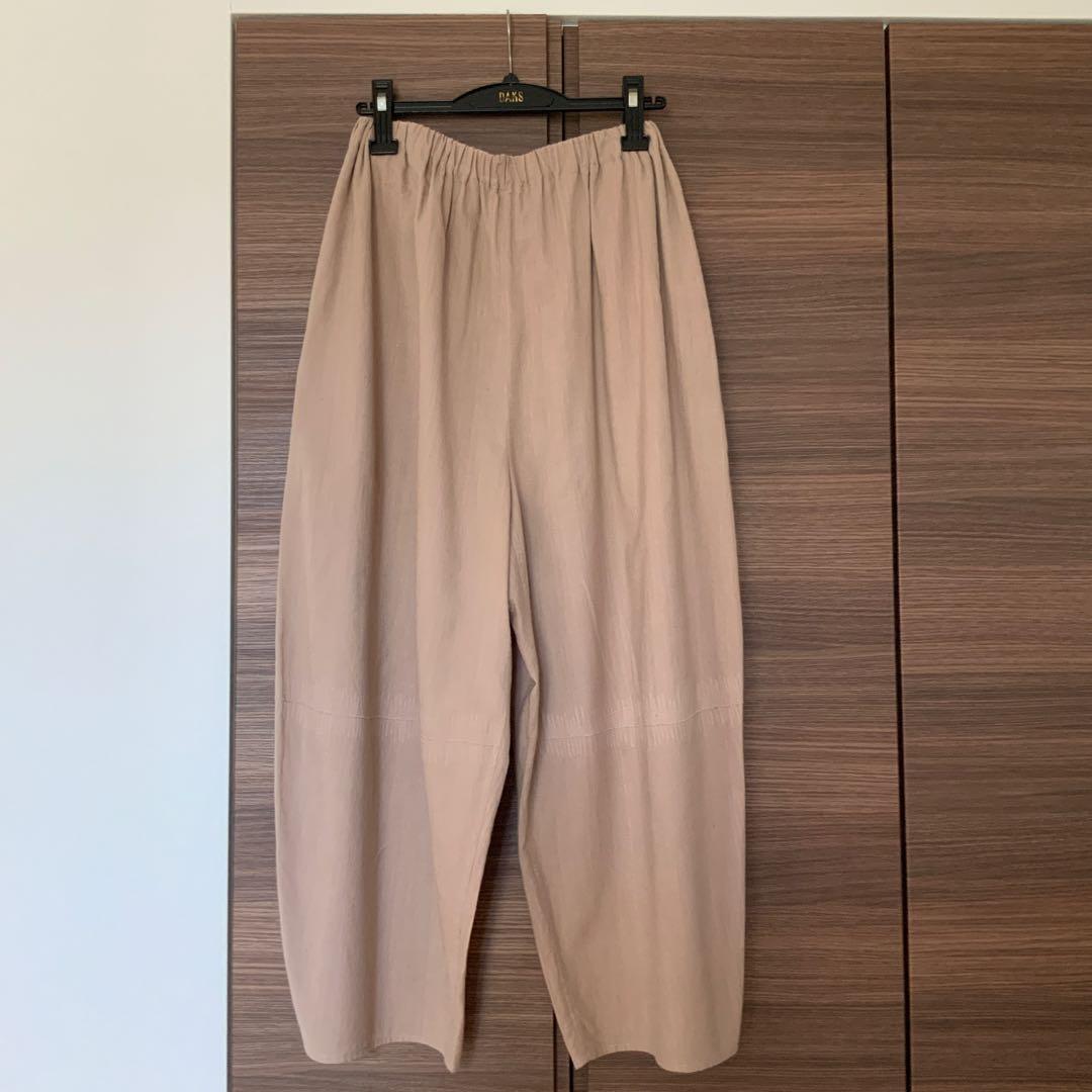 ヨーガンレール　手織　手つむぎ　パンツ