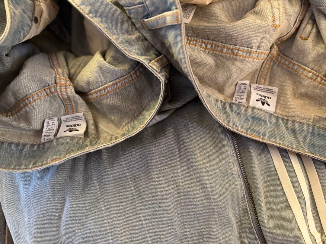 adidas ジップデニムパンツ31サイズ