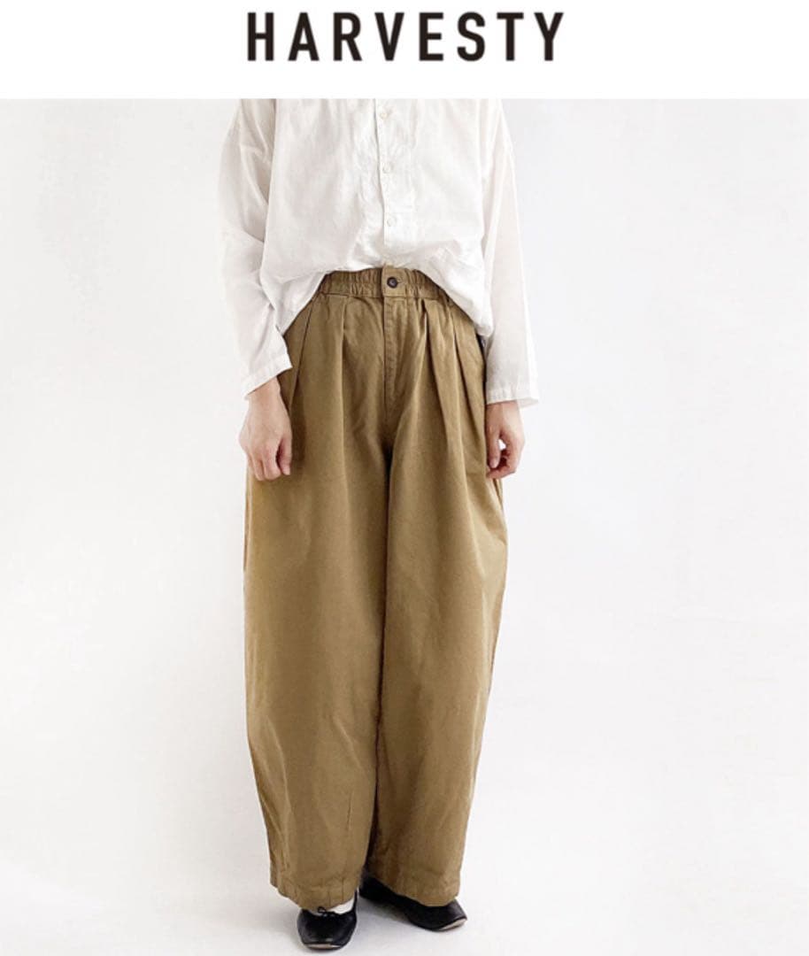 HARVESTY ハーベスティ コットン チノクロス サーカスパンツ サイズ1