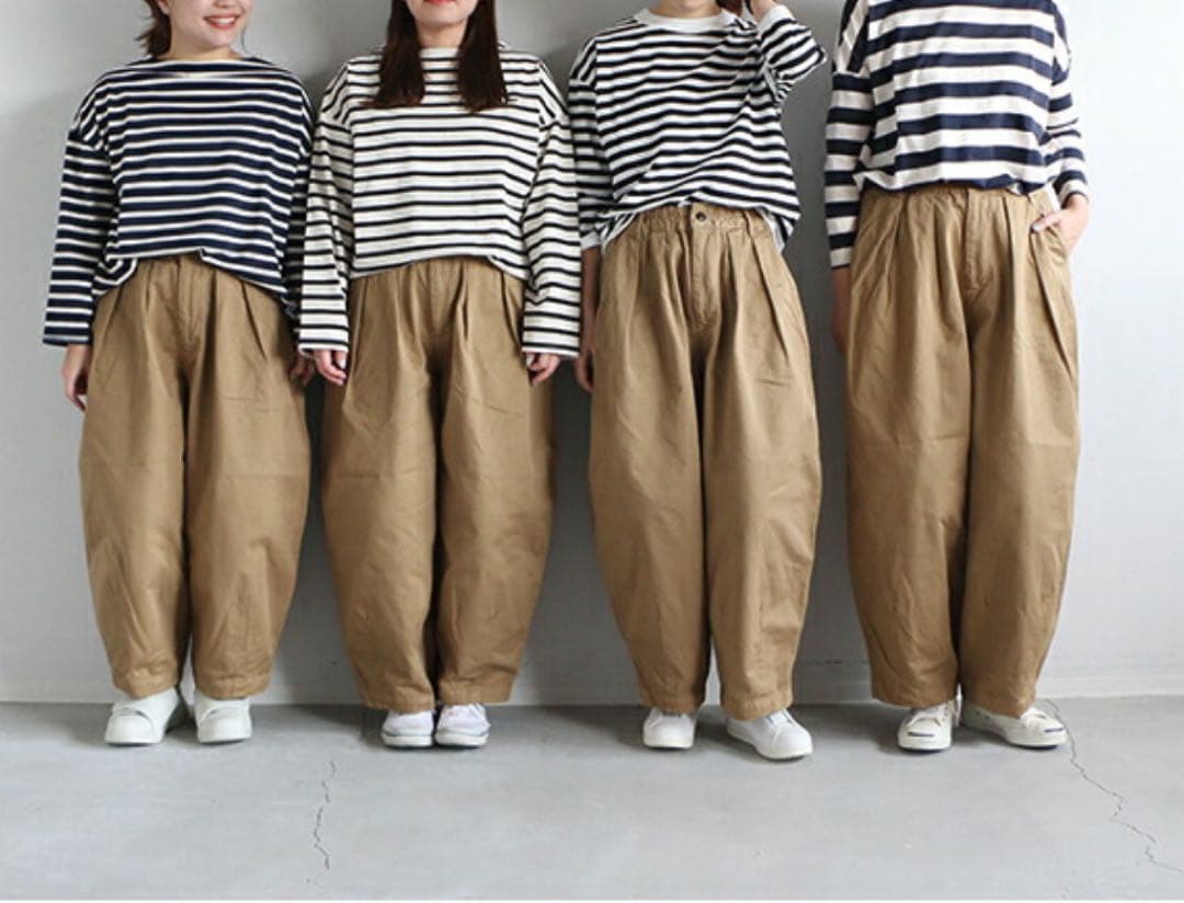 HARVESTY ハーベスティ コットン チノクロス サーカスパンツ サイズ1