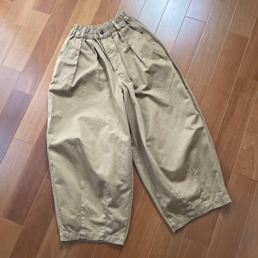 HARVESTY ハーベスティ コットン チノクロス サーカスパンツ サイズ1