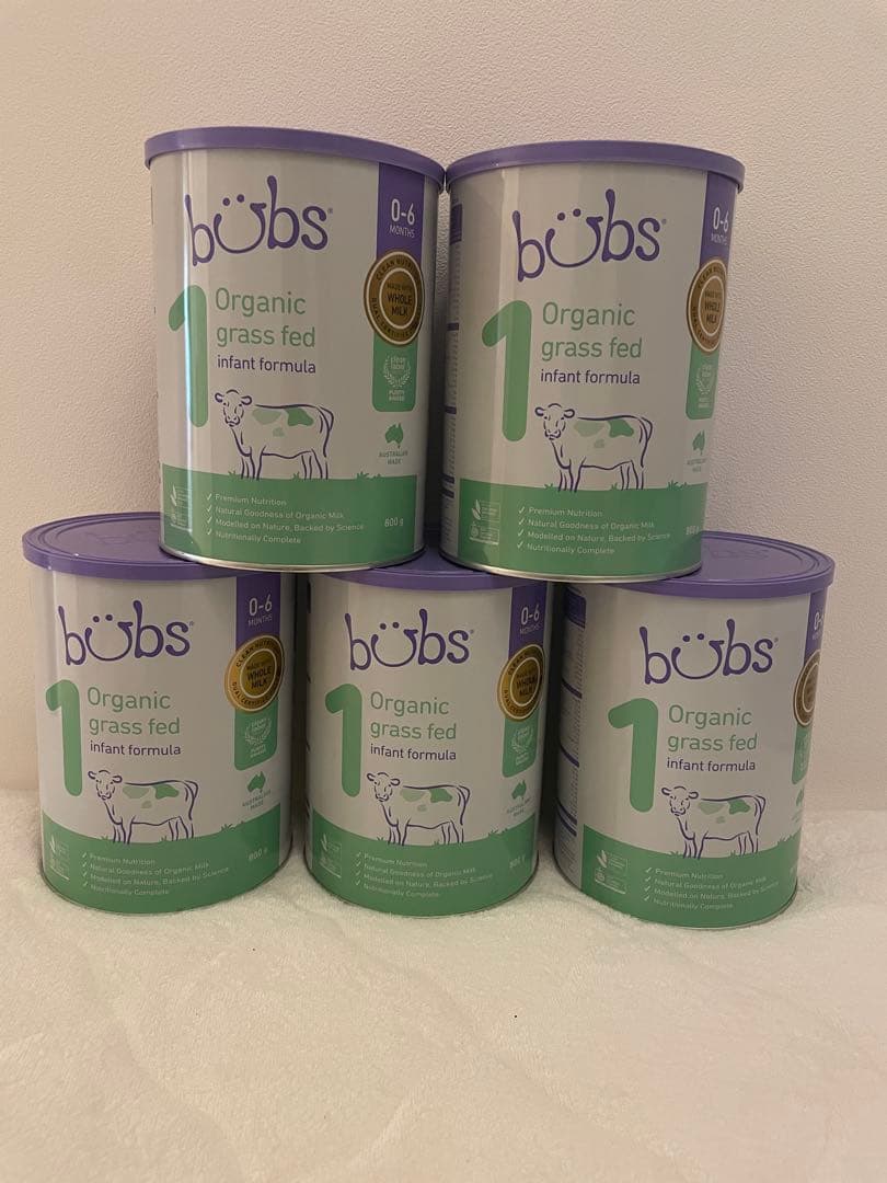 bubs オーガニック粉ミルク 5缶セット