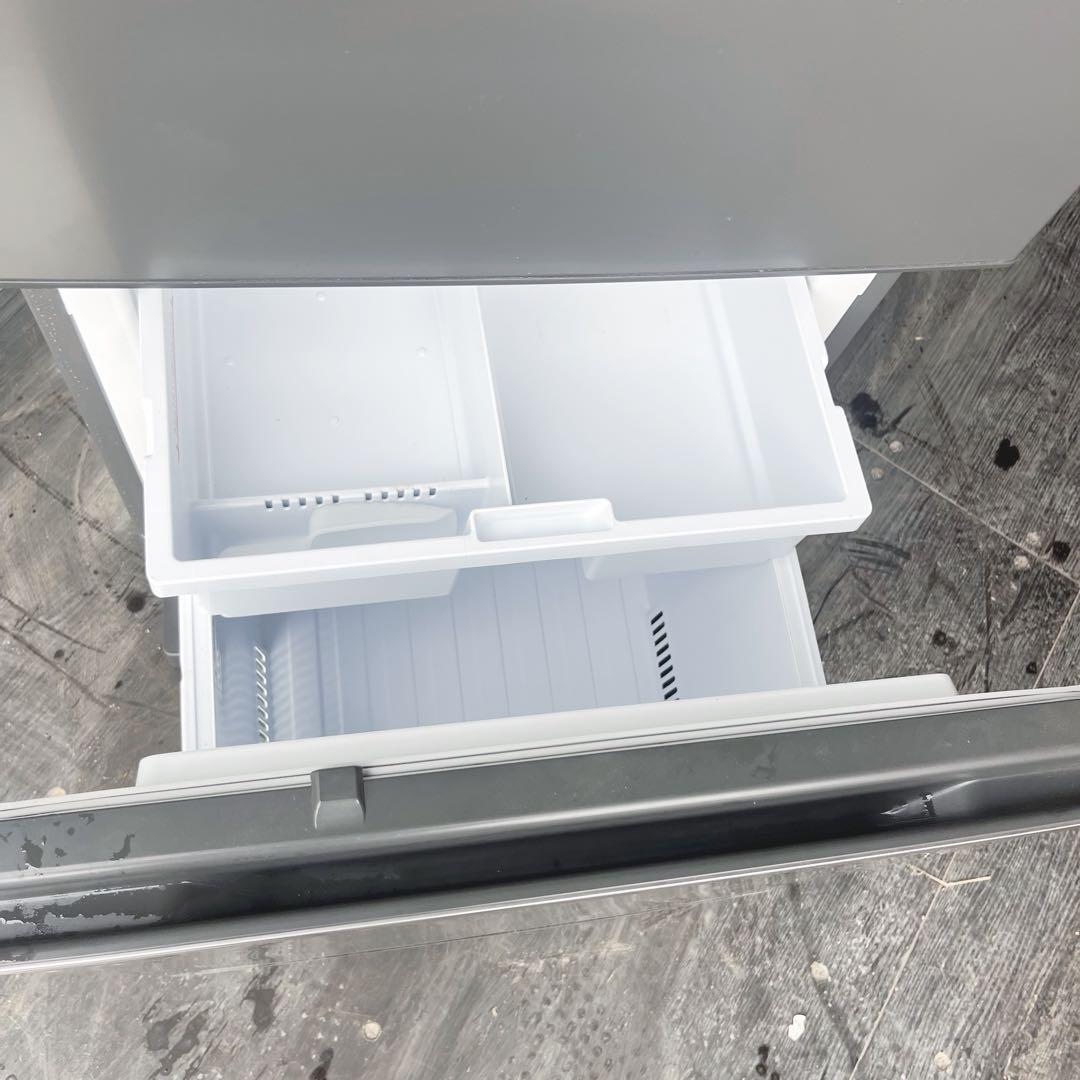 3取付無料！三菱マットチャコールおしゃれインテリアスリム3ドア冷蔵庫！洗濯機